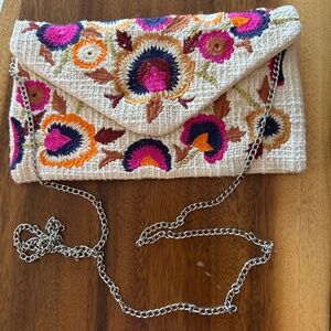 World market woven clutch or cross body